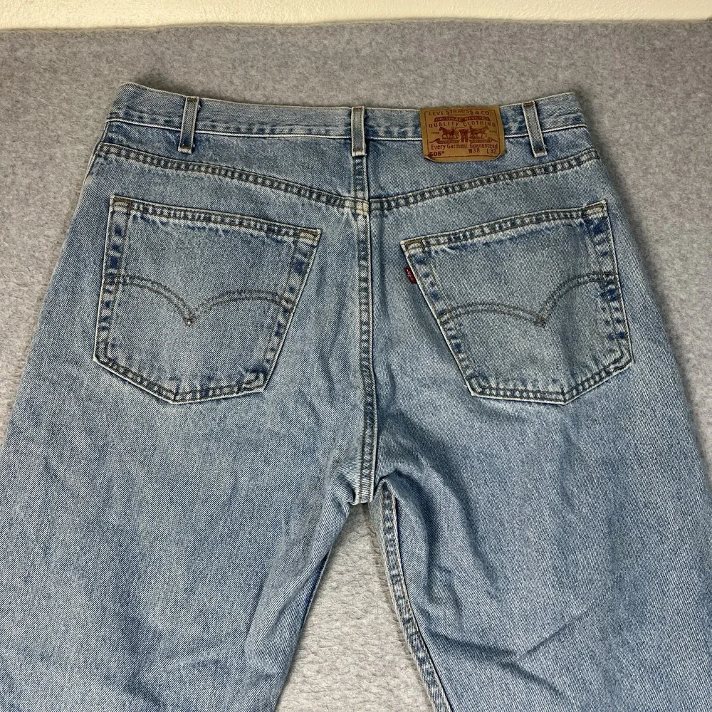 Vintage Levis Jeans Mens 36x32 Blue 505 Straight Denim Cotton Light Mid Rise
